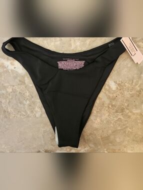 XL VS Swim Brazilian Bikini Bottom Black